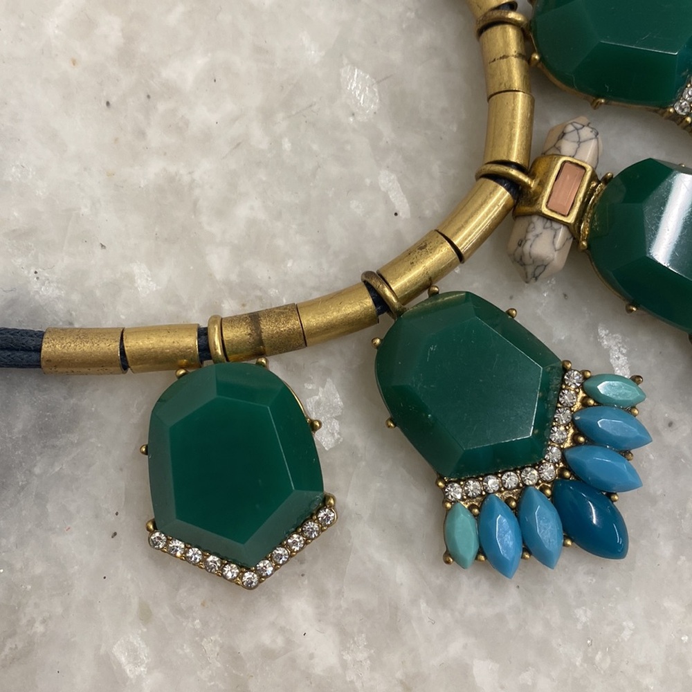 J. Crew Multicolor Statement Chunky Collar Neckla… - image 8